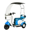 MYTS  Family Tricycle 48 V Electric Scooter With Rooftop Blue