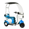 MYTS  Family Tricycle 48 V Electric Scooter With Rooftop Blue