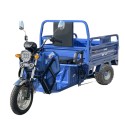 MYTS Hydraulic Cargo 1.6 Mtr Tuk Tuk Electric 3 Wheels Off Road Scooter Trolley Blue