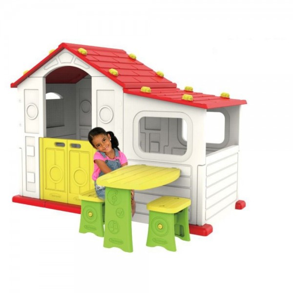 MYTS - Playhouse W/ Activity Area With Side Table & Chair