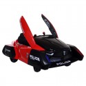 MYTS Led Light 12V Polizia Powered Ride On Car - Red