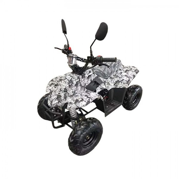 Myts 110cc  ATV Off Road Fuel Quad Bike Black & White Camouflage