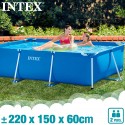 Intex  2.2m x 1.5m x 60cmMetal Frame Pool Set 