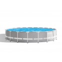 Intex (6.10m x 1.32m)  Prism Frame Pool Round with Filter Pump