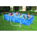 Intex 450 X 220 X 84 CM Rectangular Frame Pool W/Pump 