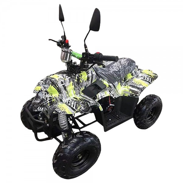 Off Road 110cc Quad Bike Camouflage Black/Yellow