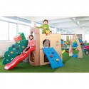 Myts Junior Knights Tower Playset with slide and Rock Climber