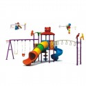 Myts Zootopia Playground with 2 slides , 3 swings and monkey bar