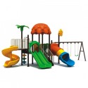 Myts Floral Playcenter with 3 swings and 3 slides