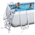 Bestway 16' x 9' x 48"/4.88m x 2.74m x 1.22m Power Steel Rectangular Frame Pool Set