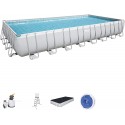 Bestway  9.56m x 4.88m x 1.32m power steel Rectangular Pool Set