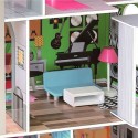 Retro Style Modern Wooden Dollhouse