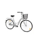 Mogoo Brooklyn Single Speed Cruiser 26 Inch Silver