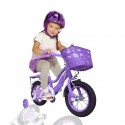 Bicycle Girls 12 Inch Stylish Double seat Purple