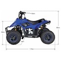 Myts Off Road 90cc Quad Bike  Blue